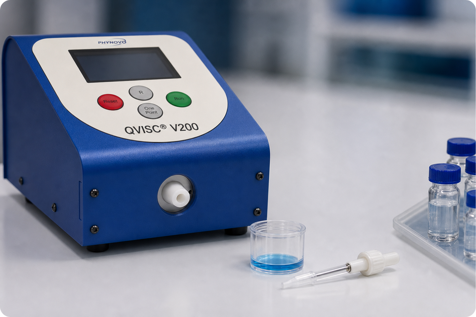 Pipeta dispensando una muestra de microvolumen